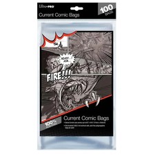 (100) Ultra Pro Current / Modern Size Comic Book Bags Acid Free 6-7/8