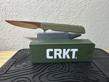 CRKT LCK + 3802K Assisted Pocketknife GRN Handle 8Cr13MoV Plain Liner New picture