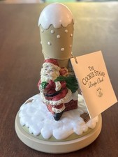 Vtg 1997 Brown Bag Cookie Art Stamp Press Santa on The Roof Christmas Eve No. 24 picture