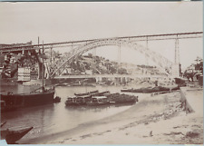 Portugal, Porto, Don Luis I Bridge, Vintage Print, circa 1895 Vintage Print picture