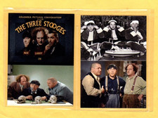 THE THREE STOOGES CUSTOM NOVELTY TRADING CARD 2 CARDS SET picture