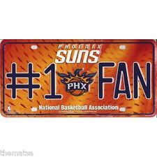 PHOENIX SUNS NUMBER ONE FAN NBA BASKETBALL LICENSE PLATE MADE IN USA picture