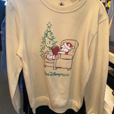 2026 Walt Disney World Parks Christmas Winnie The Pooh Sweatshirt Adult Szs NWT picture