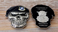 USAF Security Forces MP's SF Reapers Skull Challenge Coin picture
