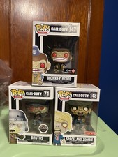 Funko Pop Call Of Duty Lot Of 3 Monkey Bomb Brutus Zombie — Rare Vaulted picture