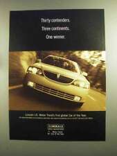 2000 Lincoln LS Car Ad - Thirty Contenders One Winner picture