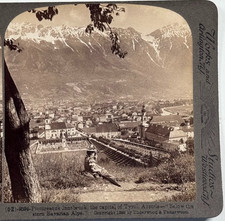 Picturesque Innsbruck, Capital of Tyrol Austria–Below Stern Bavarian Stereoview picture