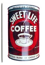 Sweet Life Vintage Coffee Can Refrigerator Magnet 2.5