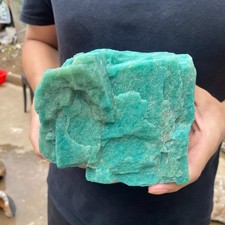 6.9lb Raw Natural amazonite Quartz Crystal Rough gemstone Mineral Healing picture