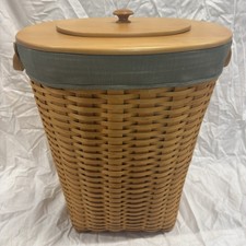 Vintage 2002 Longaberger Extra Large XL Hamper Basket w/Lid, Liner, & Protector picture