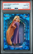 2024 Topps Chrome Disney Sapphire Edition Rapunzel PSA 10 Gem Mint picture