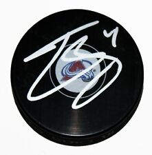 TYSON BARRIE SIGNED COLORADO AVALANCHE PUCK TORONTO MAPLE LEAFS AUTOGRAPHED COA picture
