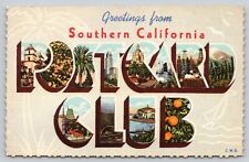 Postcard CA Los Angeles Greetings From Southern California Postcard Club A4 picture