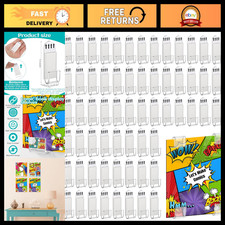 72 Pcs Clear Floating Comic Book Display Shelves - Invisible Self-Adhesive Wall picture