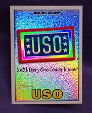 2009 Chrome Refractor USO c56 Topps Heritage American Heroes ONLY 76 serial made picture
