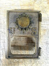 Antique Yale US Post Office Box Door RARE Push Button #1 Size AS IS READ picture