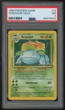 1999 Pokemon Venusaur Base Set Unlimited Holo #15 PSA 7 picture