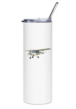 Piper Tri-Pacer Stainless Steel Water Tumbler with straw - 20oz. picture