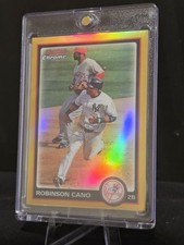 2010 Bowman Chrome Robinson Cano #11 Gold Refractor /50 New York Yankees HOF picture