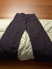 Vintage 1940s WWII US Navy Wool Bell Bottom Sailor Pants Lace Up Waist 33R picture