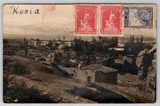 Konya Turkey Konia RPPC c1912 Birds Eye View Postcard A28 picture