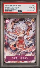 PSA 10 2023 One Piece Japanese Luffy One Piece Day P-041 Promo picture