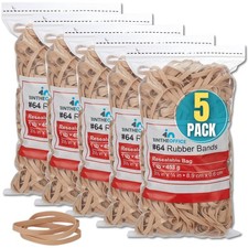 1InTheOffice Rubber Bands Size 64, Thick, Heavy Duty, 3-1/2