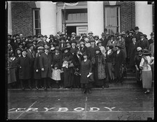 Good Will Delegation to France 1910s Group Portrait Steps to Building picture