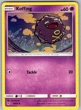 POKÉMON: KOFFING 28/68 HIDDEN FATES COMMON LIGHTLY PLAYED picture