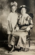 c1910 Mother Daughter, Farmington, MN Antique Real Photo Postcard RPPC picture