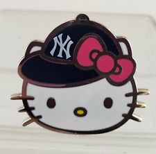 MLB NEW YORK YANKEES HELLO KITTY BASEBALL CAP COLLECTIBLE PIN  picture