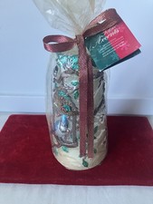 Wilton Vintage Christmas Hand Painted Wintertime Birds Large Candle NEW picture