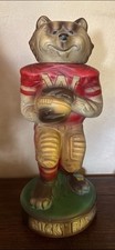 1974 Bucky Badger Wisconsin Ezra Brooks Football Liquor Decanter Mascot VINTAGE picture