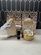 🌟DIOR 2025 HOLIDAY SNOW GLOBE + Star Ornament & Mini Lipstick Set 🌟 picture