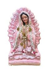 Virgin Mary 11” Statue W/Rosaries Charms. Our Lady Of Guadalupe picture