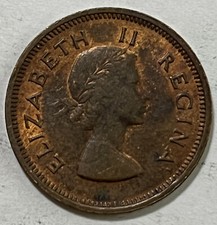 1953 SOUTH AFRICA 1/4d COIN CORONATION QUEEN ELIZABETH II QEII QE2 COLLECTABLE  picture
