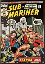 Sub-Mariner #59 Comic Book 1973 Sharp FN+ Marvel Thor Comics 7.5 picture