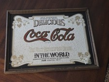 Vintage Coca Cola Framed Mirror 13x10 picture