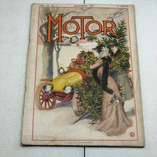 Rare Vintage Motor Magazine - Antique Car Magazine Dec 1904 Holiday Edition picture