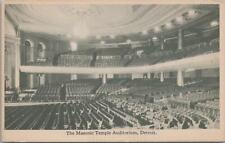 Postcard The Masonic Temple Auditorium Detroit MI  picture
