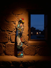 Hopi Kachina Sculpture - Hemis Mana & Poli Kachina by Watson Namoki - Exquisite picture