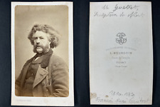 Bourgoin, Niort, François-René Gétrot, Vintage sculptor cdv albumen print. picture