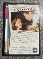 New - 1996-97 X-Files CCG Rare Promo Card - Event (Scully And Mulder) picture