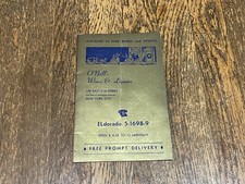 Vintage O'Neill's Wines & Liquors Catalog NYC Spirits Alcohol 1955 New York City picture