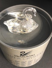 SWAROVSKI SILVER CRYSTAL LARGE SWAN, ARTICLE 7433 NR 63, RETIRED, RARE NIB picture