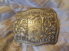 Vintage Gist Inc National Finals Rodeo Buckle OKC 1984 *Numbered* Sterling  picture