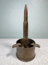 VINTAGE ORIGINAL 1943 WW2 TRENCH ART ASHTRAY picture