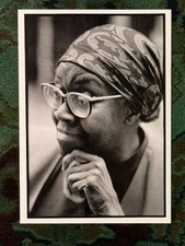 GWENDOLYN BROOKS, NEW YORK CITY, 1993 Photograph by Jill Krementz [Postcard] picture