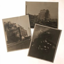 3 Vintage Stanton Coal Breaker No 7 Fire Photographs 1930s Wilkes-Barre PA 8X10 picture