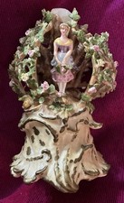 Antique Vintage Porcelain Woman Spill Vase Posy Holder Beautiful picture